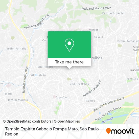 Templo Espirita Caboclo Rompe Mato map