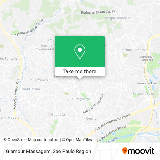 Glamour Massagem map