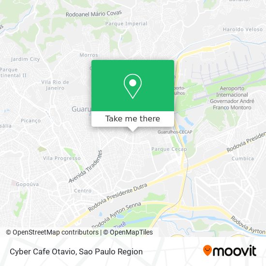 Cyber Cafe Otavio map