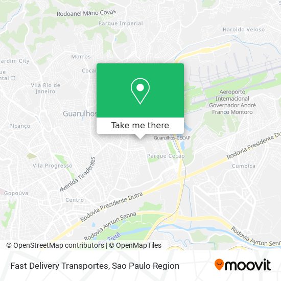 Fast Delivery Transportes map