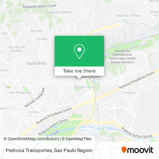 Pedrosa Transportes map