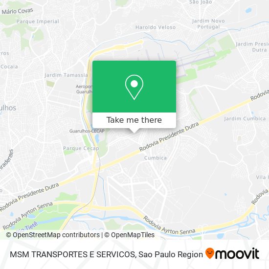 MSM TRANSPORTES E SERVICOS map