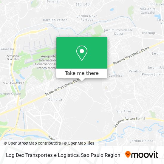 Log Dex Transportes e Logistica map