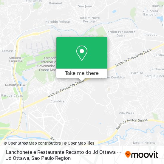 Lanchonete e Restaurante Recanto do Jd Ottawa - - Jd Ottawa map