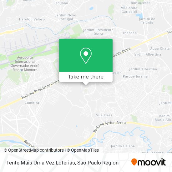 Tente Mais Uma Vez Loterias map