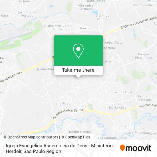Igreja Evangelica Assembleia de Deus - Ministerio Herdeir map