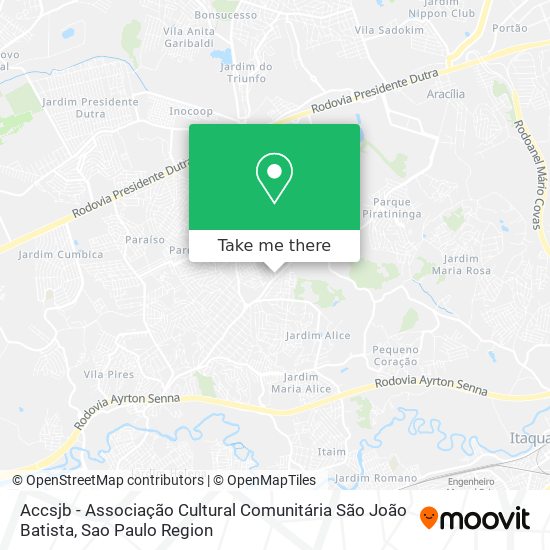 Accsjb - Associação Cultural Comunitária São João Batista map