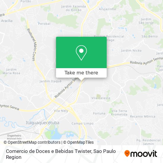 Comercio de Doces e Bebidas Twister map