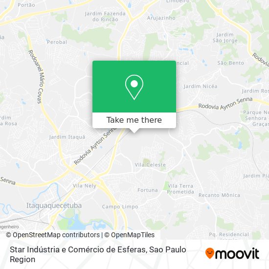 Mapa Star Indústria e Comércio de Esferas