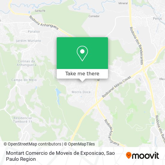 Mapa Montart Comercio de Moveis de Exposicao