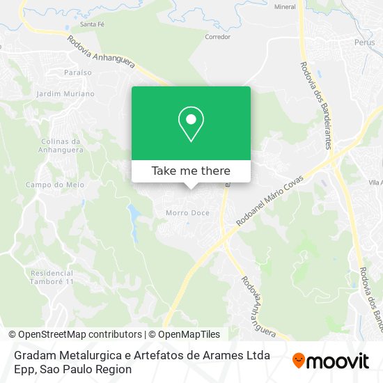 Gradam Metalurgica e Artefatos de Arames Ltda Epp map