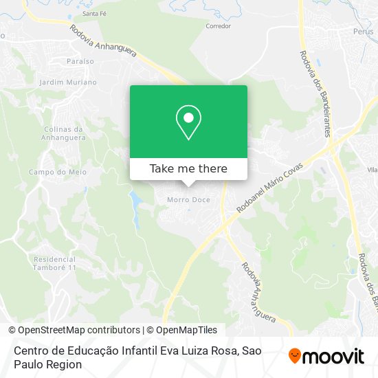 Mapa Centro de Educação Infantil Eva Luiza Rosa