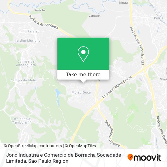 Mapa Jonc Industria e Comercio de Borracha Sociedade Limitada