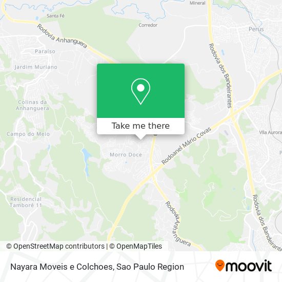 Mapa Nayara Moveis e Colchoes