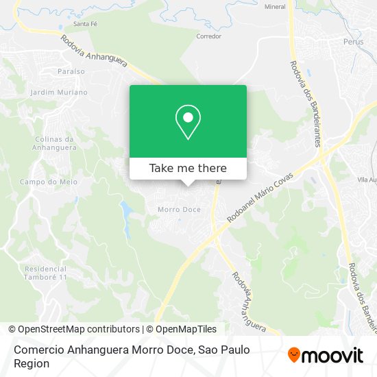 Comercio Anhanguera Morro Doce map