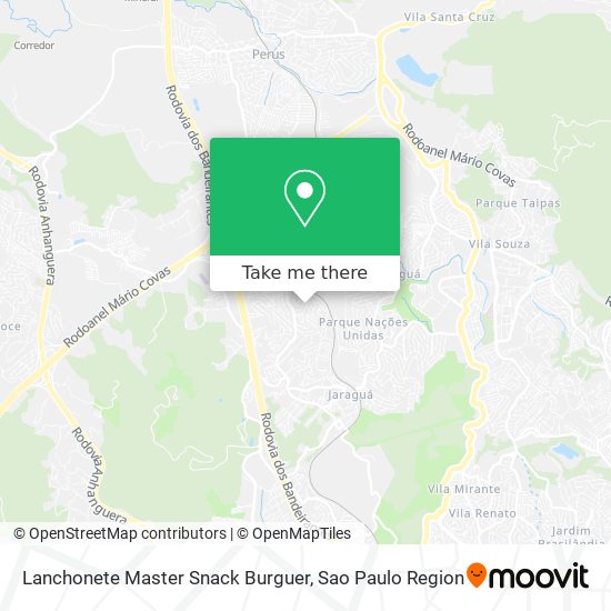 Lanchonete Master Snack Burguer map
