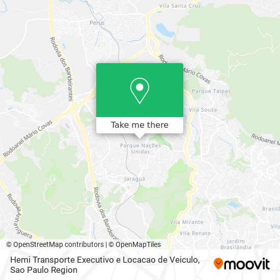 Mapa Hemi Transporte Executivo e Locacao de Veiculo