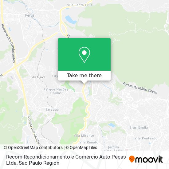 Recom Recondicionamento e Comércio Auto Peças Ltda map