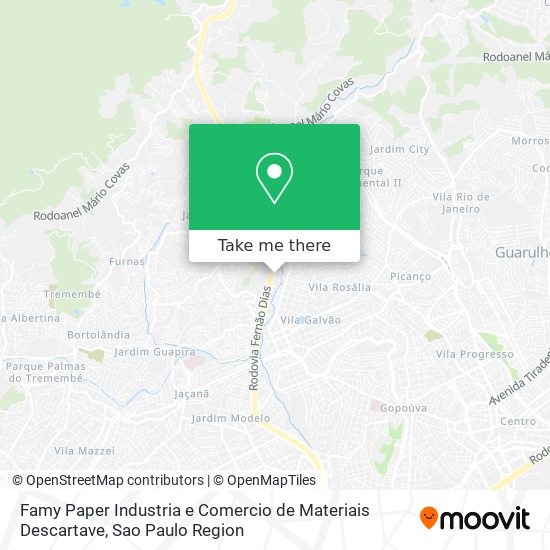 Famy Paper Industria e Comercio de Materiais Descartave map