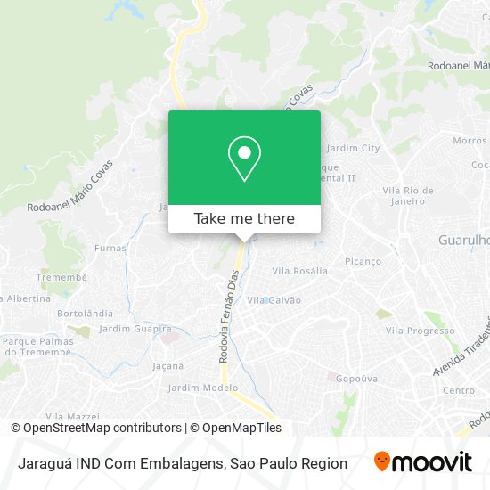 Jaraguá IND Com Embalagens map