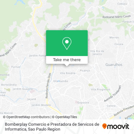 Bomberplay Comercio e Prestadora de Servicos de Informatica map