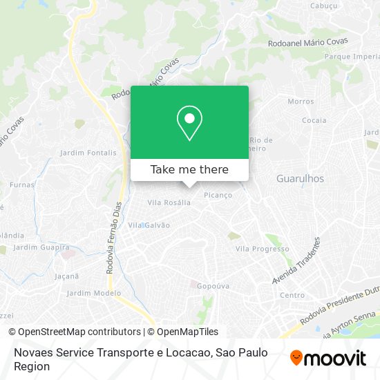 Novaes Service Transporte e Locacao map