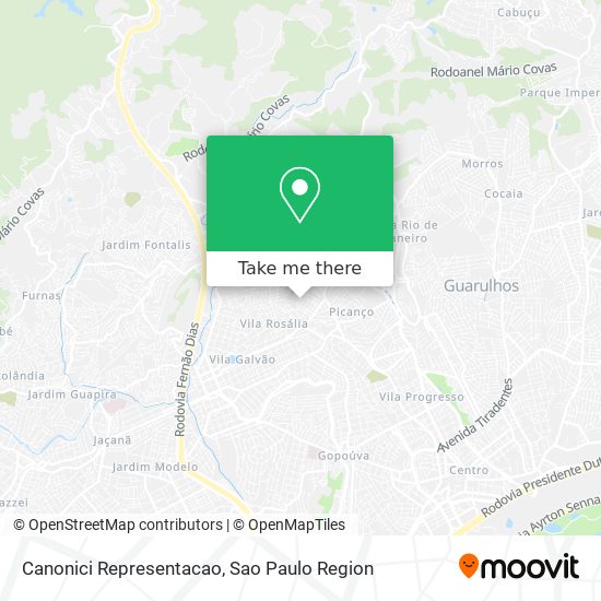 Canonici Representacao map