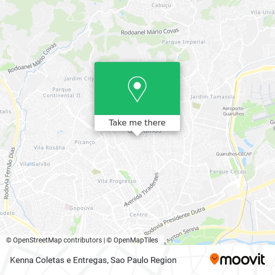 Kenna Coletas e Entregas map