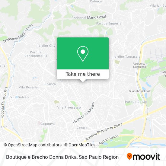 Boutique e Brecho Donna Drika map