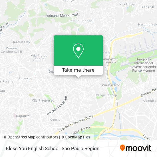 Bless You English School map