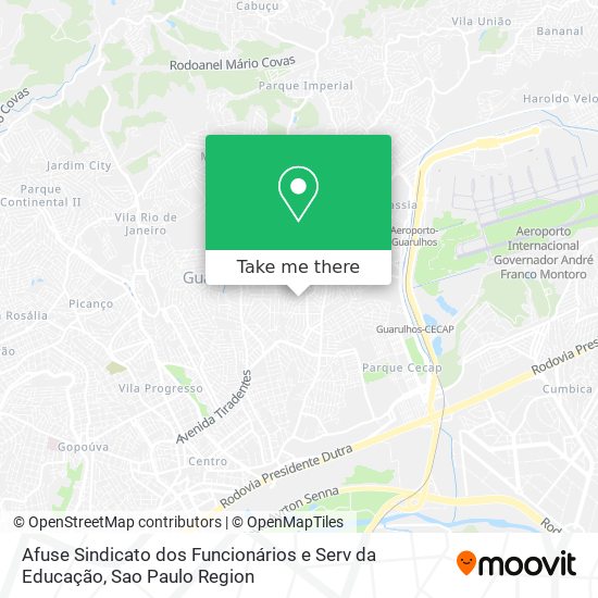 Afuse Sindicato dos Funcionários e Serv da Educação map