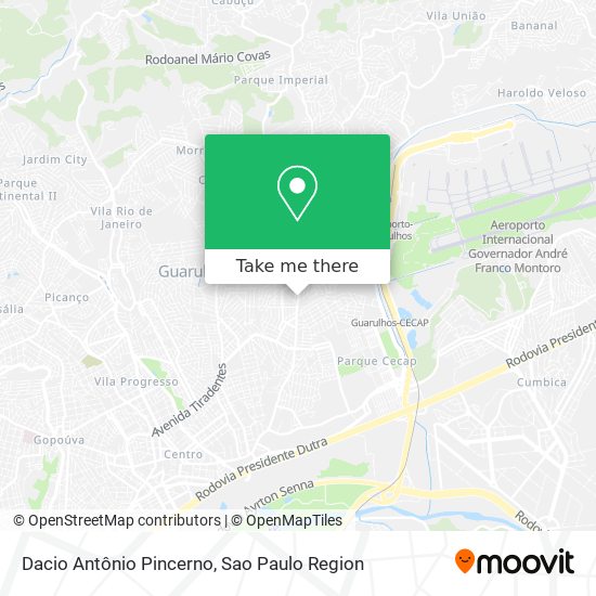 Dacio Antônio Pincerno map