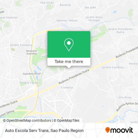 Auto Escola Serv Trans map