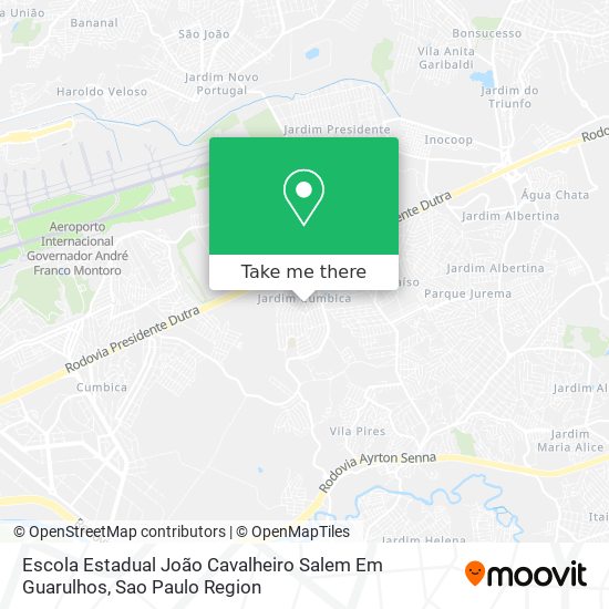Escola Estadual João Cavalheiro Salem Em Guarulhos map
