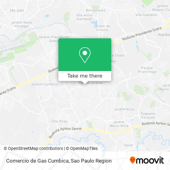 Comercio de Gas Cumbica map