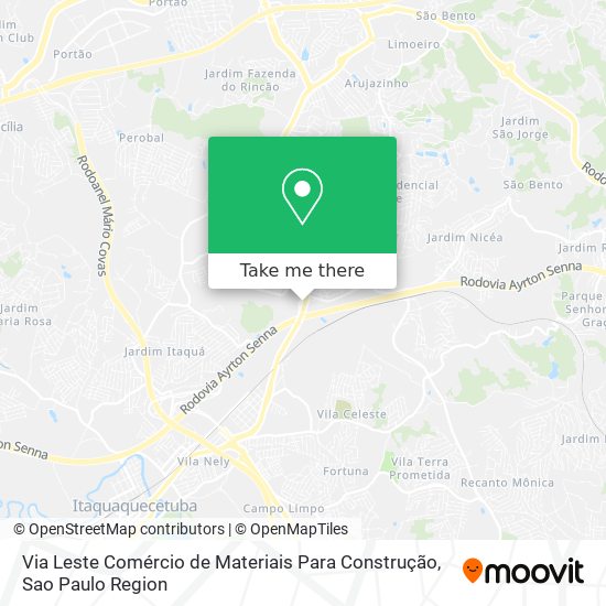 Via Leste Comércio de Materiais Para Construção map