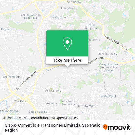 Mapa Siapax Comercio e Transportes Limitada