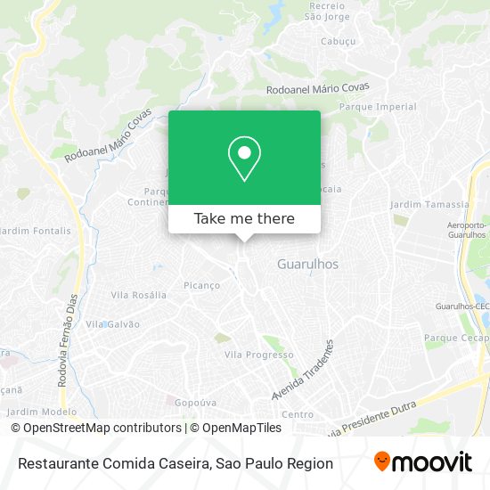 Mapa Restaurante Comida Caseira