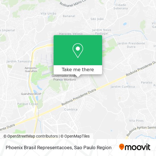 Phoenix Brasil Representacoes map