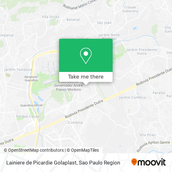 Lainiere de Picardie Golaplast map