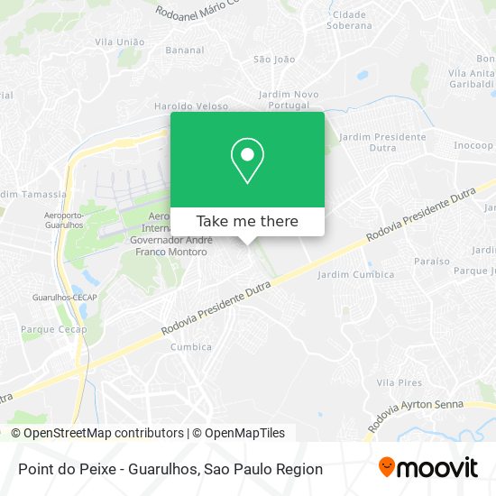 Mapa Point do Peixe - Guarulhos