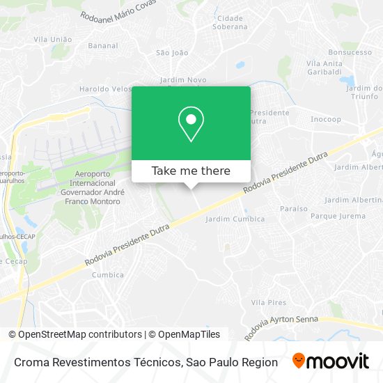 Croma Revestimentos Técnicos map