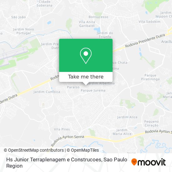 Hs Junior Terraplenagem e Construcoes map