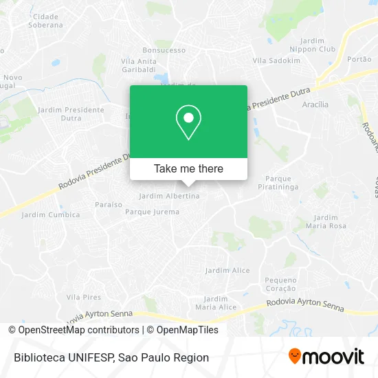 Mapa Biblioteca UNIFESP