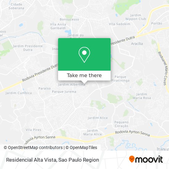 Mapa Residencial Alta Vista