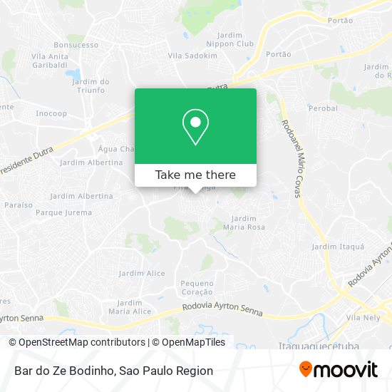 Mapa Bar do Ze Bodinho