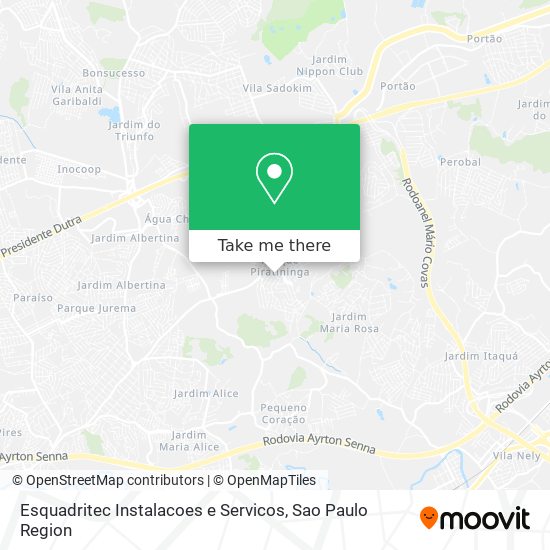 Esquadritec Instalacoes e Servicos map