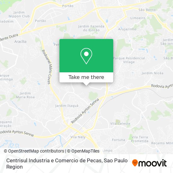 Centrisul Industria e Comercio de Pecas map