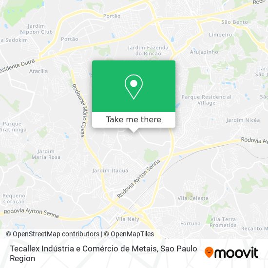 Tecallex Indústria e Comércio de Metais map