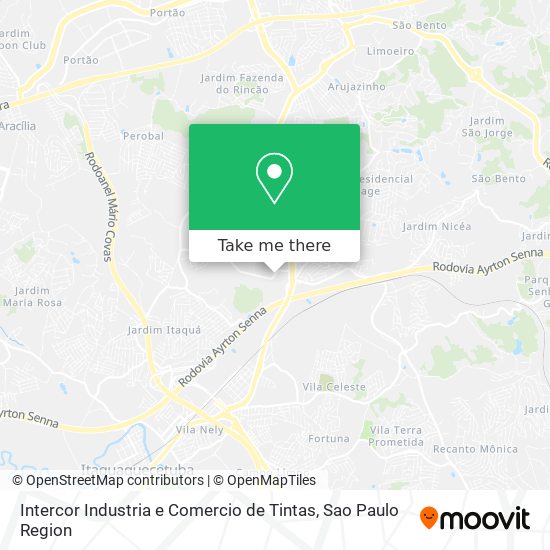 Intercor Industria e Comercio de Tintas map